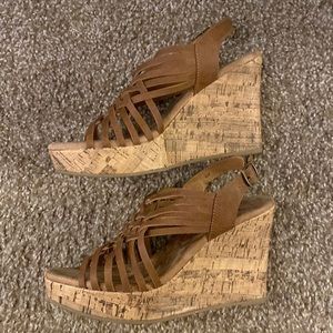Size 8 Brown Wedges
